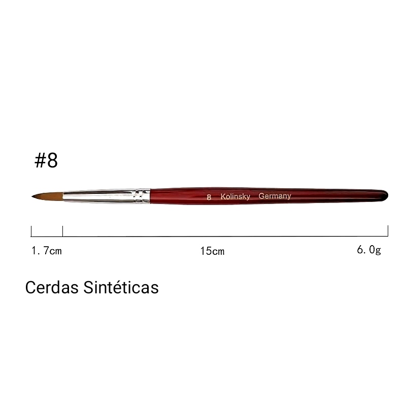 PINCEL KOLINSKY PARA RESINA (CERDAS SINTETICAS)