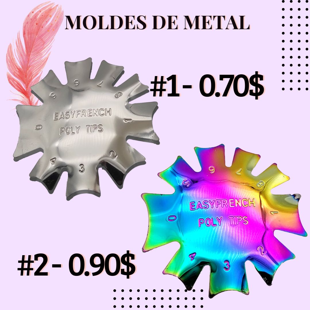 MOLDE DE METAL PARA UÑAS