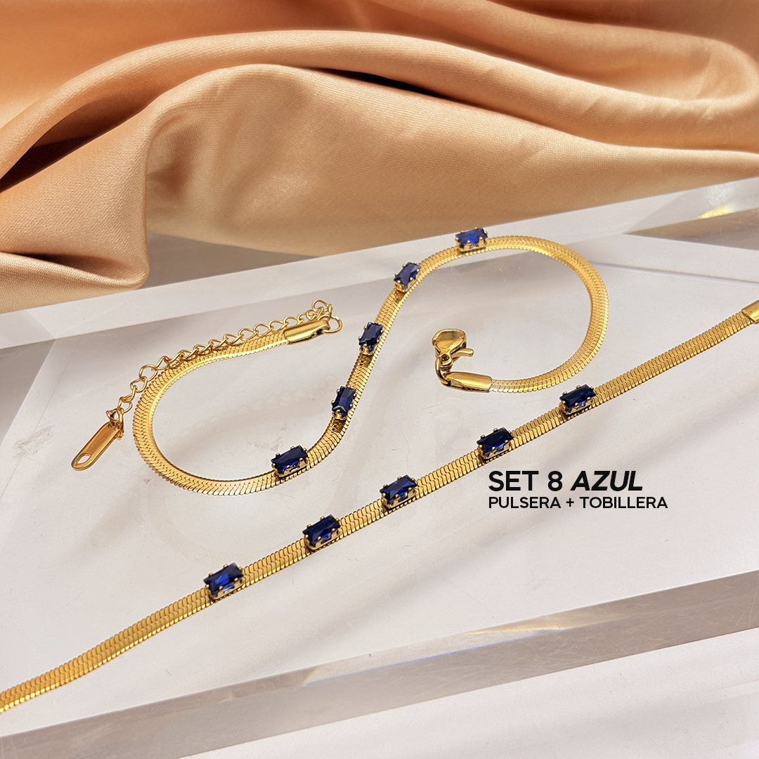 SET N°8 (PULSERA + TOBILLERA) MADRE ORIGINAL NO BORRAR - Imagen 6