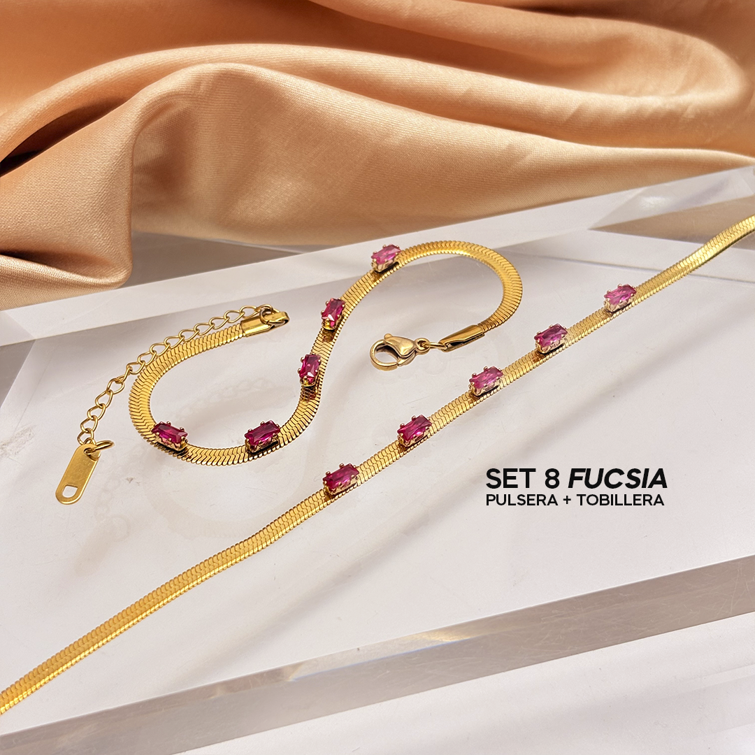 SET N°8 (PULSERA + TOBILLERA) MADRE ORIGINAL NO BORRAR - Imagen 3