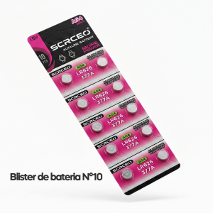 BLISTER BATERIA 377A X10 UNDS N°10